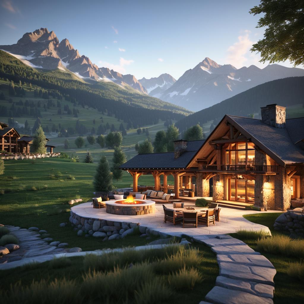 Stunning Mountain Lodge with Scenic Landscape