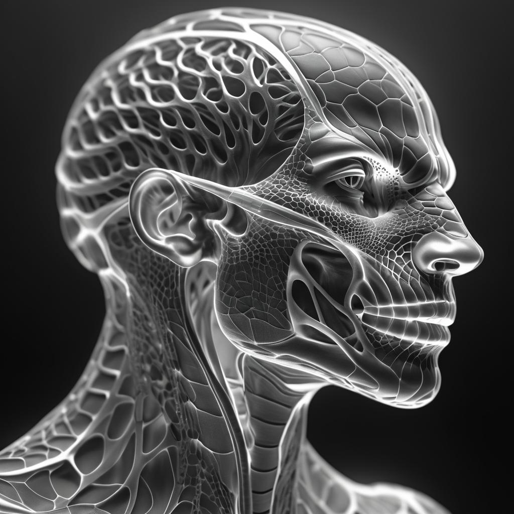 Surreal Reptilian Anatomy in 3D Render