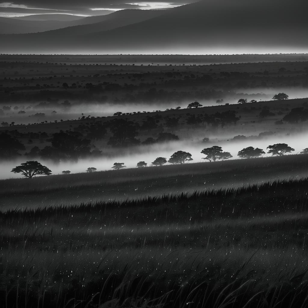 Moody Monochrome of Tallgrass Plains