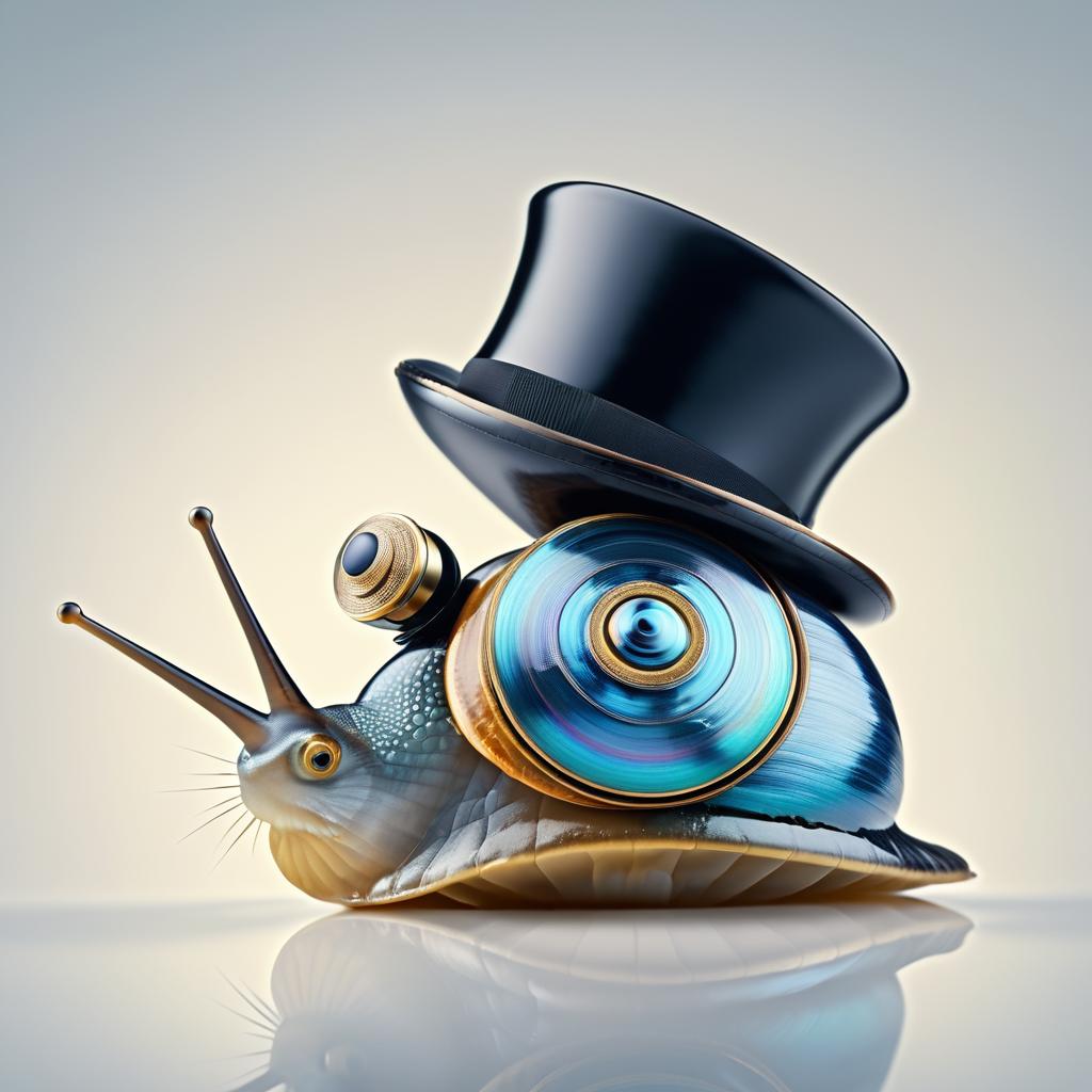 Snail in Monocle: UHD Macro Photography