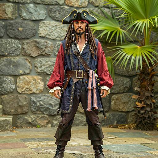 Captivating Caribbean Pirate Costume Display
