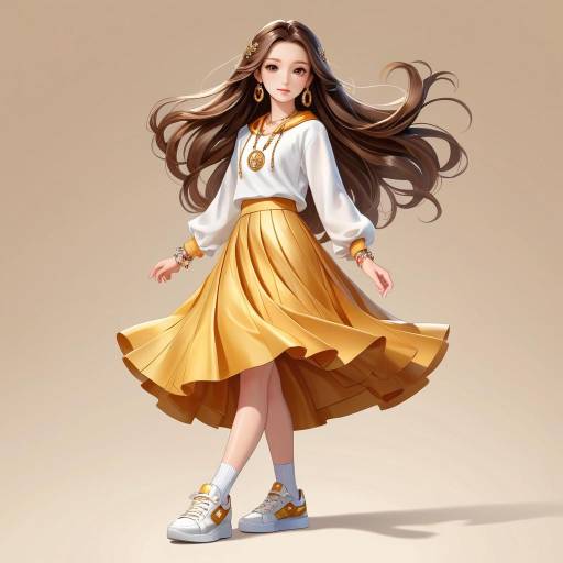 Charming Girl in Fashion-Forward Style