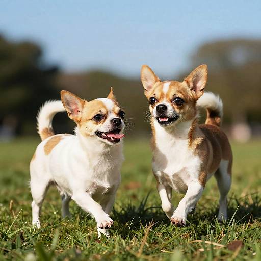 Chihuahua Terrier Mixes Playing Outdoors