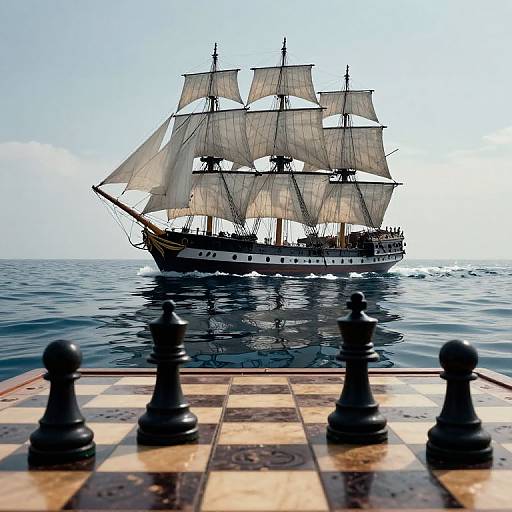 Sailing Ships and Chessboard Strategy