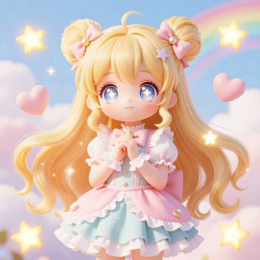 Kawaii Magical Girls in Pastel Fantasy