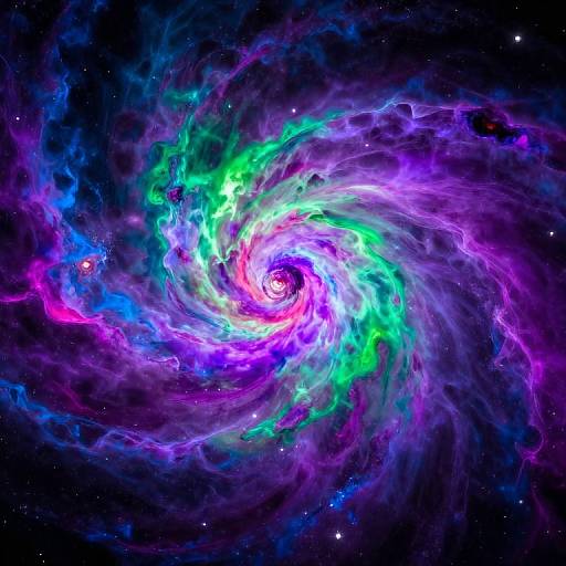 Vibrant Wide-Angle Cosmic Galaxy