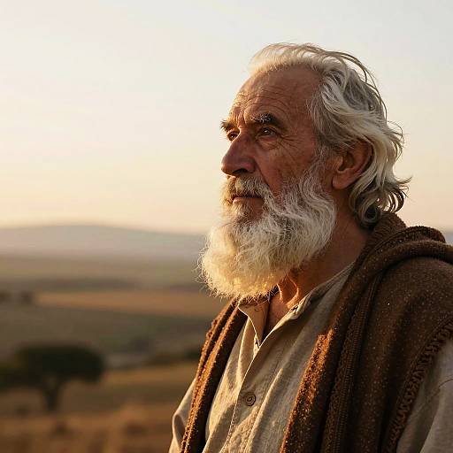 Wisdom of Time: Elderly Man in Nature