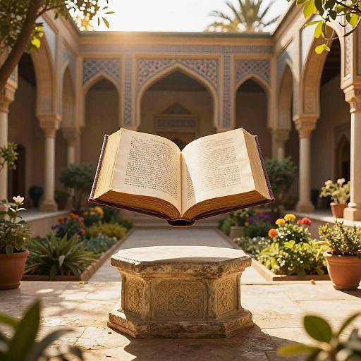 Mystical Farsiname Book in Persian Garden