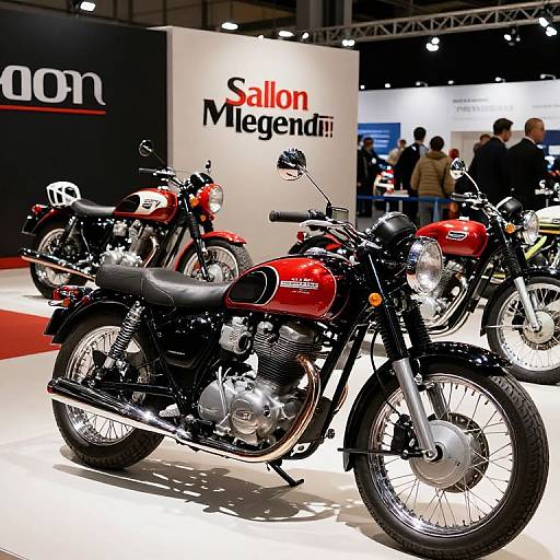 Vintage Motorcycles at Salon Moto Legende