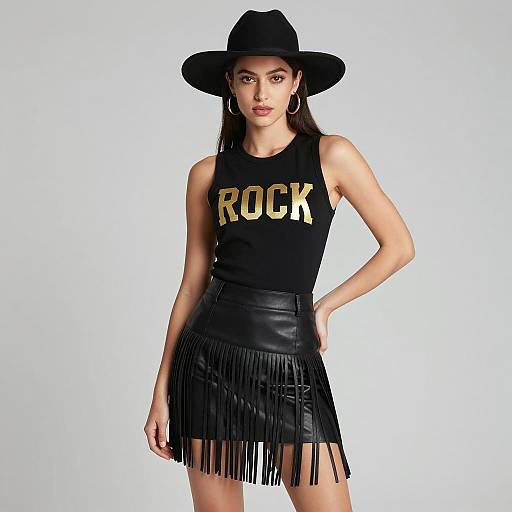 Chic Glam Rock Fashion Statement