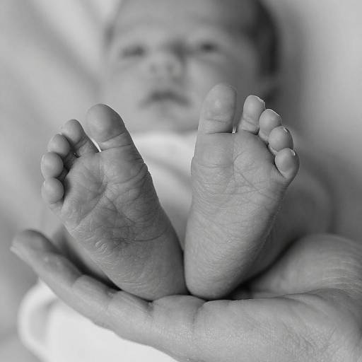 Intimate Close-Up of Newborn Feet