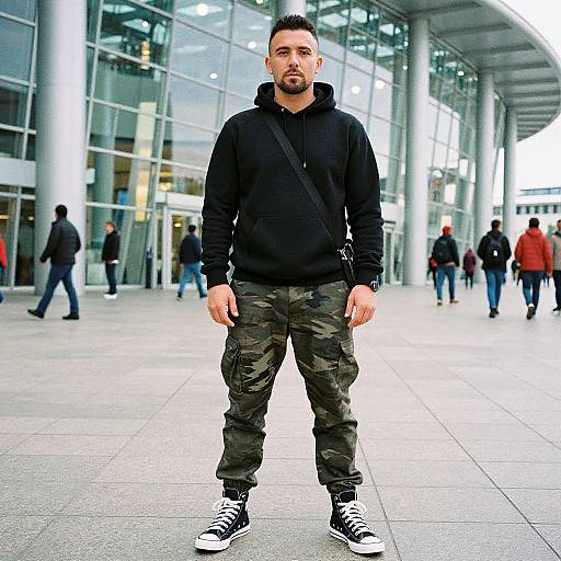 Confident Man in Urban Streetwear