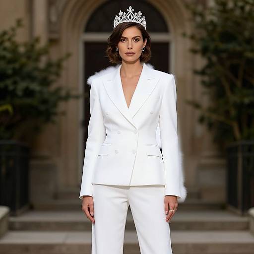 White Queen in Elegant Suit