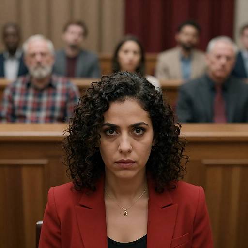 Courtroom Drama with Intense Witness