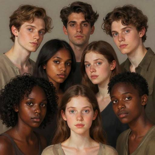 Intimate Diverse Group Portrait