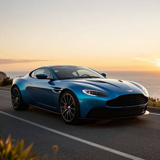Aston Martin DBS Coastal Sunset Scene