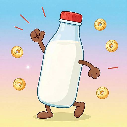 Dancing Milk Bottle and Cereal