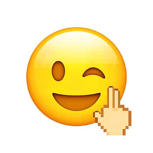 Emoji Face Pixel Dissolution Art