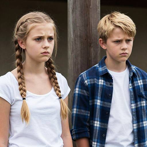 Young Outdoor Couple with Concerned Expressions