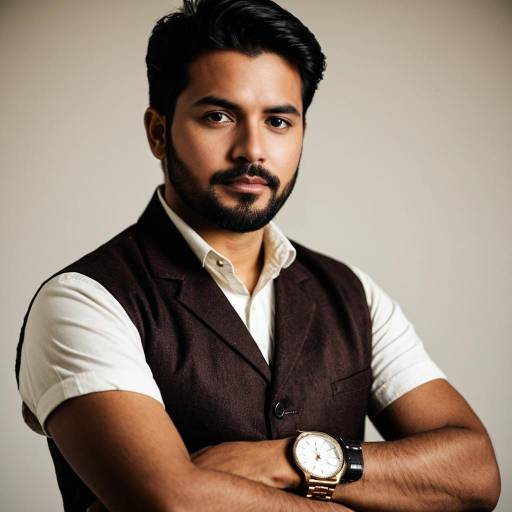 Confident Man in Indo-Western Outfit