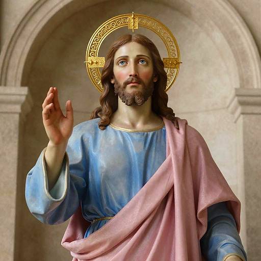 Classical Digital Jesus Christ Portrait