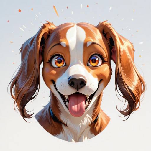 Joyful Cartoon Dachshund Illustration
