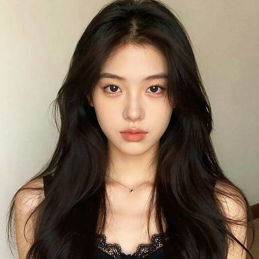 Realistic Digital Portrait of Young Woman