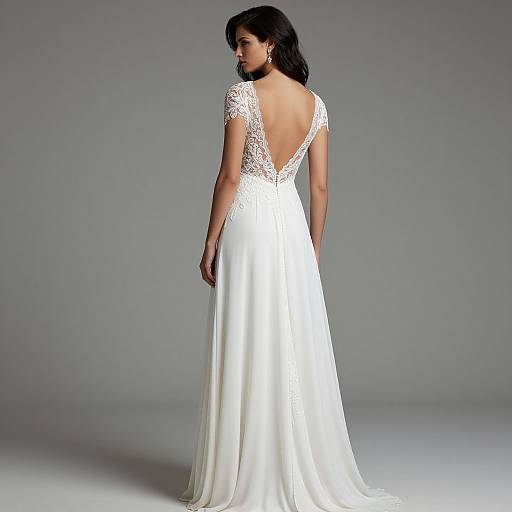 Elegant Casablanca Lace Wedding Dress