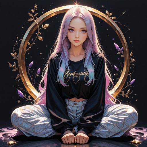Bold Fashion with Radiant Lavender Hair