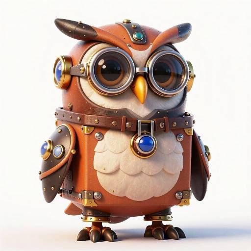 Steampunk Owl Box Fighter Concept