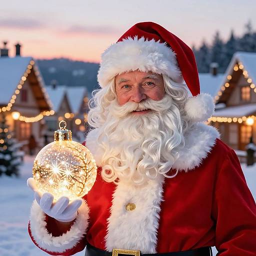 Festive Santa in Winter Wonderland