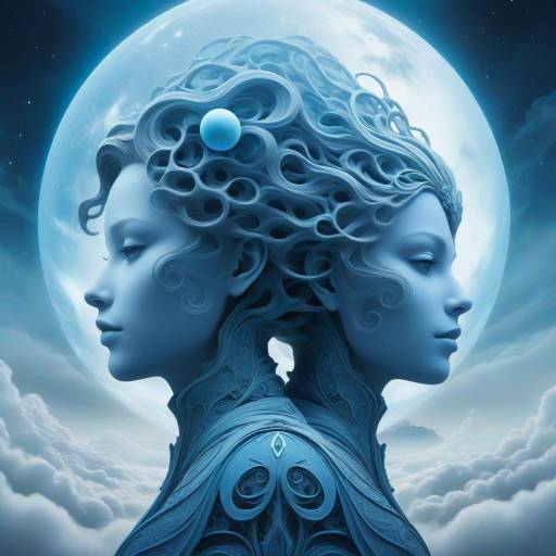 Ethereal Faces in a Dreamlike Universe