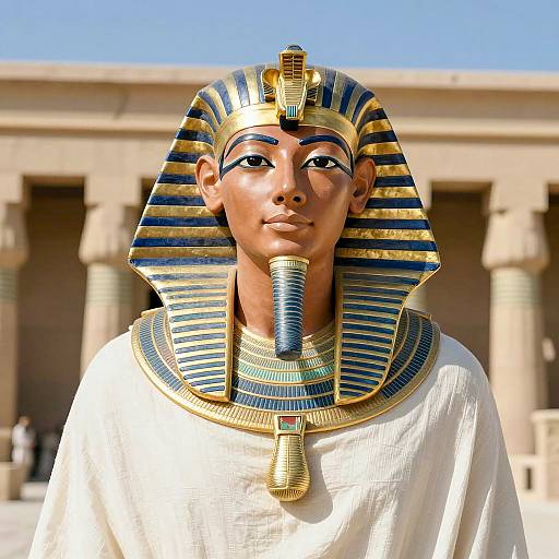 Regal Egyptian Pharaoh in Photorealistic Detail