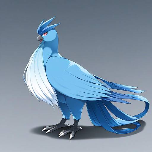 Illustration of Articuno, pokemon in the style of Shouji ayumu