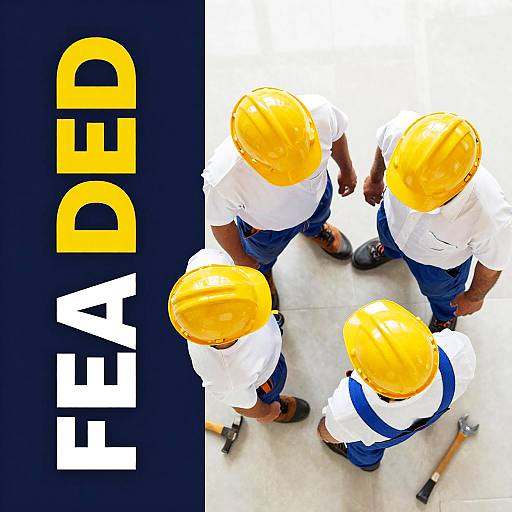 Top-Down Construction Workers Banner