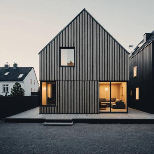 Scandinavian Minimalist Wooden House