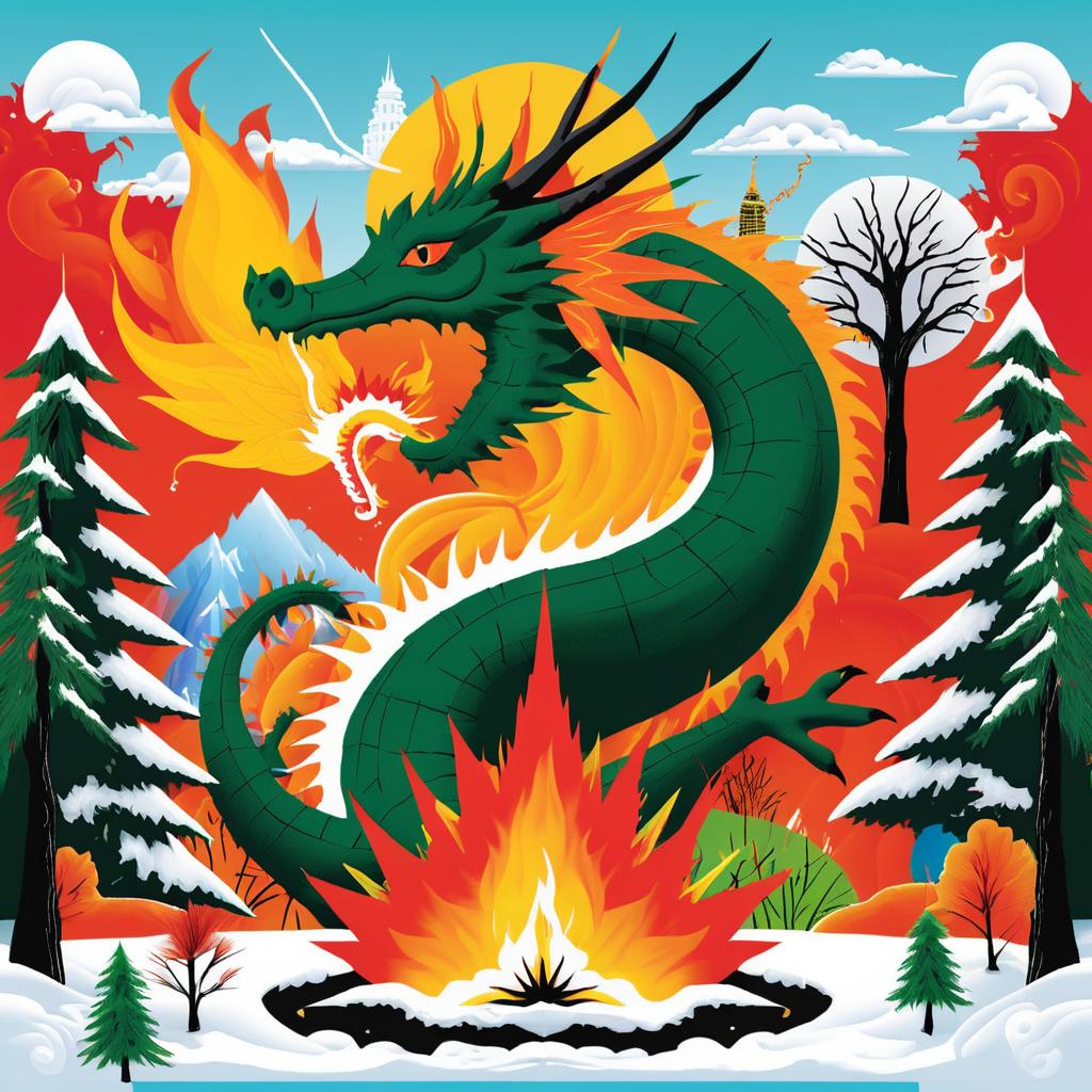 Bold Seasonal Dragon Album Cover Art