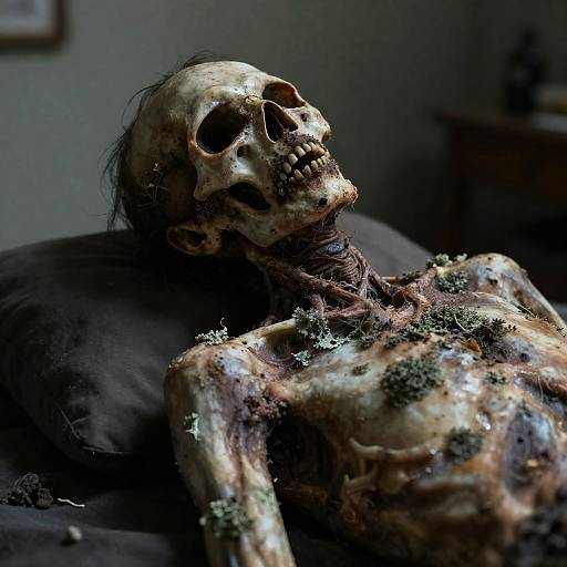 Photorealistic Decaying Body with Licheniasis