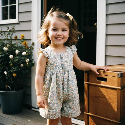 Charming Toddler Fashion Portrait Outdoors