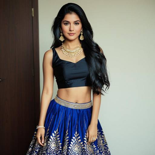Solo Girl in Elegant Ghagra Attire