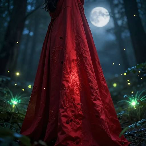 Glowing Redvest in Mystical Forest