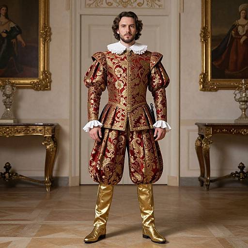 Elegant Renaissance Aristocrat in Luxury