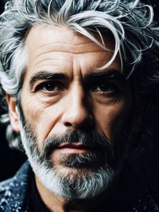 Cinematic Portrait of Salt and Pepper Man