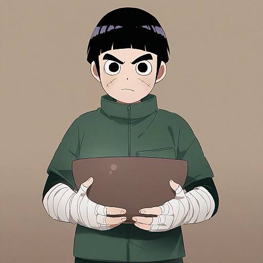 Illustration of Rock lee, naruto (series) in the style of 6 (yuchae)