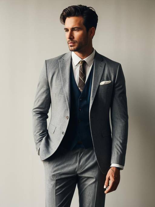 Man in Modern Summer Suit