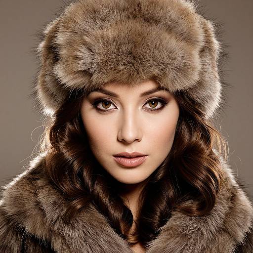 Elegant Woman in Luxurious Fur