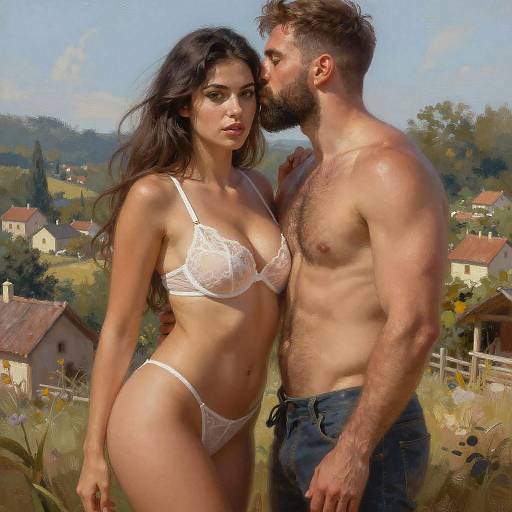 Vivid Autumn Beauty: A Dreamlike Portrait