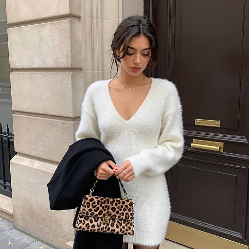 Urban Chic: A Fashionable Young Woman