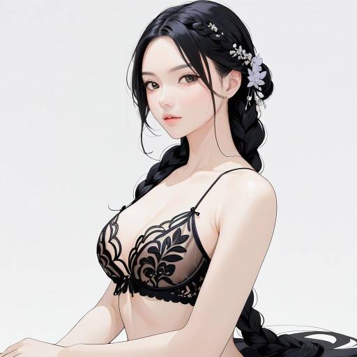 Strong-Willed Woman in Delicate Lingerie Strong-Willed Woman in Delicate Lingerie