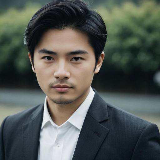 Portrait of Asian Man in Formal Suit
